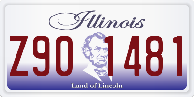 IL license plate Z901481