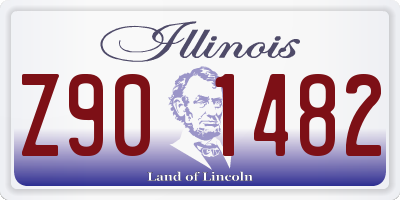 IL license plate Z901482