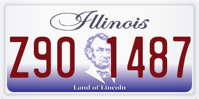 IL license plate Z901487