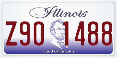 IL license plate Z901488