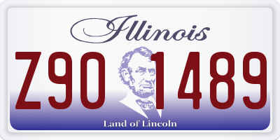 IL license plate Z901489