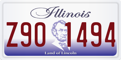 IL license plate Z901494