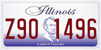 IL license plate Z901496