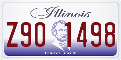 IL license plate Z901498