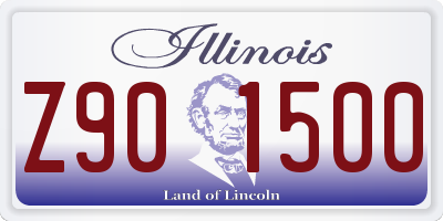 IL license plate Z901500
