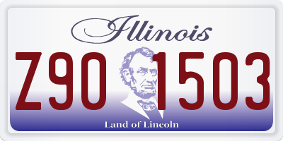 IL license plate Z901503