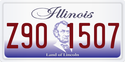 IL license plate Z901507