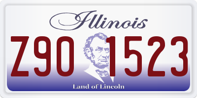 IL license plate Z901523