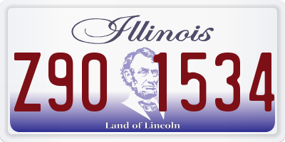 IL license plate Z901534