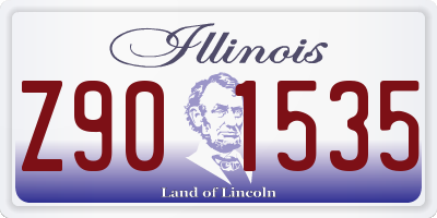 IL license plate Z901535
