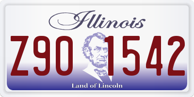 IL license plate Z901542