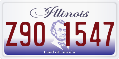 IL license plate Z901547