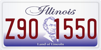 IL license plate Z901550