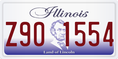 IL license plate Z901554
