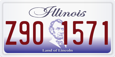 IL license plate Z901571