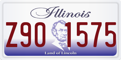 IL license plate Z901575
