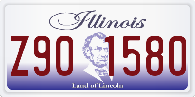 IL license plate Z901580