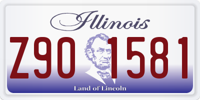 IL license plate Z901581