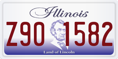 IL license plate Z901582