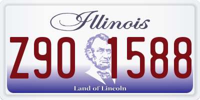 IL license plate Z901588