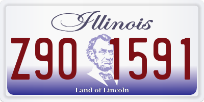 IL license plate Z901591