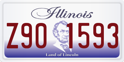 IL license plate Z901593
