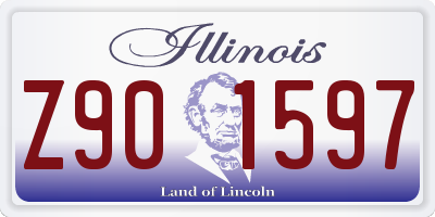 IL license plate Z901597