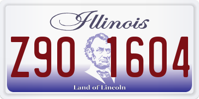 IL license plate Z901604
