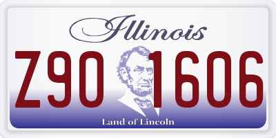 IL license plate Z901606