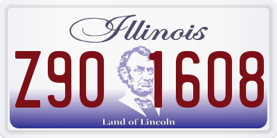 IL license plate Z901608