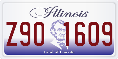 IL license plate Z901609