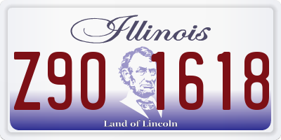 IL license plate Z901618