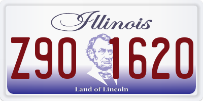 IL license plate Z901620