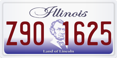 IL license plate Z901625