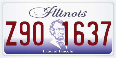 IL license plate Z901637