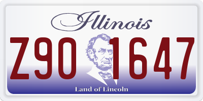 IL license plate Z901647