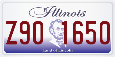 IL license plate Z901650