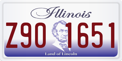 IL license plate Z901651