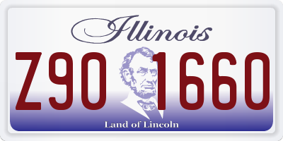 IL license plate Z901660