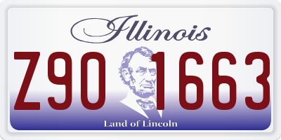 IL license plate Z901663
