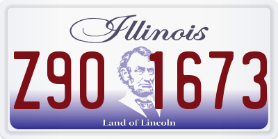 IL license plate Z901673