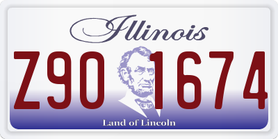 IL license plate Z901674