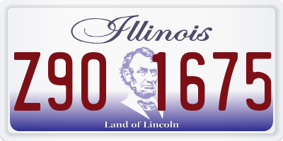 IL license plate Z901675