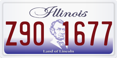 IL license plate Z901677