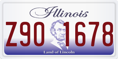 IL license plate Z901678