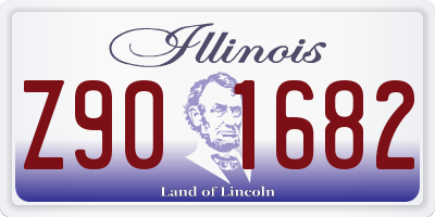 IL license plate Z901682