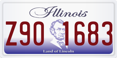 IL license plate Z901683