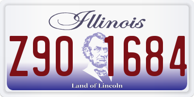 IL license plate Z901684