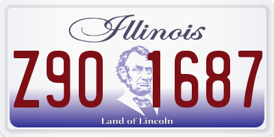 IL license plate Z901687