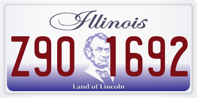 IL license plate Z901692